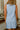 Alana Blue Pleated Scallop Mini Dress- close up back view