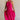 Full body view of female model wearing the Luna Halter Tie Tiered Maxi Dress in Pink which features Lightweight Fabric, Tiered Body, Maxi Length, Thigh Length Lining, Halter Neckline with Tie and Open Back