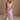 Full body front view of female model wearing the Imani Lavender Maxi Dress that has lavender fabric, thin straps, and a ruffled maxi hem.