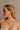Rylee Gold & Rhinestone Open Hoop Earring - side view