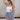 Zoey White & Black Halter Tank Top - front view