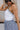 Zoey White & Black Halter Tank Top - close side view