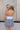Zoey White & Black Halter Tank Top - back view