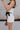 Caroline Oatmeal & Black Linen Skort - side view