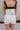 Caroline Oatmeal & Black Linen Skort - close back view