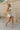 Beth Natural Floral Straw Shoulder Purse - full body side view of model