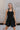 Jane Black Ruched Halter Neckline Mini Dress- front view