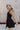 Jane Black Ruched Halter Neckline Mini Dress- side view