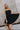 Celeste Black Corset Strapless Mini Flare Dress- front view