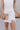 Alexis White Bows Slit Mini Dress- close up details view