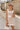 Emerson Taupe & White Linen Mini Dress- close up top view
