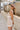 Emerson Taupe & White Linen Mini Dress- frontal side view