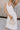 Norah Oatmeal & White Linen Midi Dress- close up front view