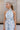 Natalia Blue Multi Floral Halter Midi Dress- close up front view