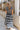 Gabriella Navy & Cream Front Tie Midi Dress- full body back view