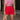 Isabelle Red Tiered Mini Skirt- front view
