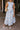Valeria Cream & Blue Floral Midi Skirt- front view