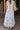 Valeria Cream & Blue Floral Midi Skirt- back view