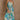 Full body view of female model wearing the Mallory Green Multi Floral Sleeveless Midi Dress which features Green, blue, white, and yellow floral print, Round neckline, Adjustable straps, Keyhole back with tie closure and White lining