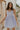 Front view of female model wearing the Lucia Lavender Eyelet Sleeveless Mini Dress which features Lavender Lightweight Fabric, Lavender Lining, Mini Length, Eyelet Pattern, Scalloped Upper Hem and Adjustable Straps