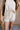 Everly Beige & Black Ruffle Shorts- close up front view