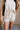 Everly Beige & Black Ruffle Shorts- close up front view