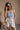 Allison Blue & Ivory Linen Seashell Shorts- front view