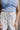 Allison Blue & Ivory Linen Seashell Shorts- front view