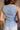 Julia Blue Waffle Knit Henley Tank- close up back view