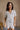 Allison Blue & Ivory Linen Seashell Top- front view