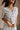 Allison Blue & Ivory Linen Seashell Top- close up frontal side view
