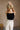 Alina Black Thin Straps Sleeveless Tank- back view