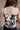 Sloan Cream & Black Floral Crochet Tank- close up back view