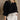 Valerie Black Short Sleeve Top - front top view
