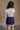 Alaina Blue & White Stripe Seashell Top- full back view