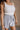 Daniela White & Blue Stripe Sleeveless Romper- frontal side view