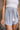 Daniela White & Blue Stripe Sleeveless Romper- close up view