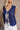 Blair Navy Blue Knit Scallop Tank- frontal side view