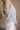 Paige Light Blue & Cream Crochet Floral Tank- close up front side view