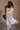 Charlee Heather Grey Sleeveless Romper- back view