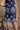 Lana Navy & Cream Stitch Floral Scallop Shorts- front view