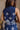 Lana Navy & Cream Stitch Floral Scallop Tank- close up back view