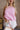 Raya Pink Bubble Sleeveless Tank- close up front view