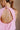 Raya Pink Bubble Sleeveless Tank- close up top back view