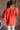 Celeste Coral Pleated Short Sleeve Top - back view