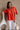 Celeste Coral Pleated Short Sleeve Top - upper body front view