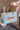 Summer Aqua & Orange Tote Bag - front view