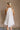 Haisley White Textured Floral Halter Mini Dress- full back view