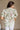 Alison Cream Multi Floral Short Puff Sleeves Top- close up back view