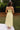 Reese Yellow & Taupe Smocked Midi Dress- full body back view